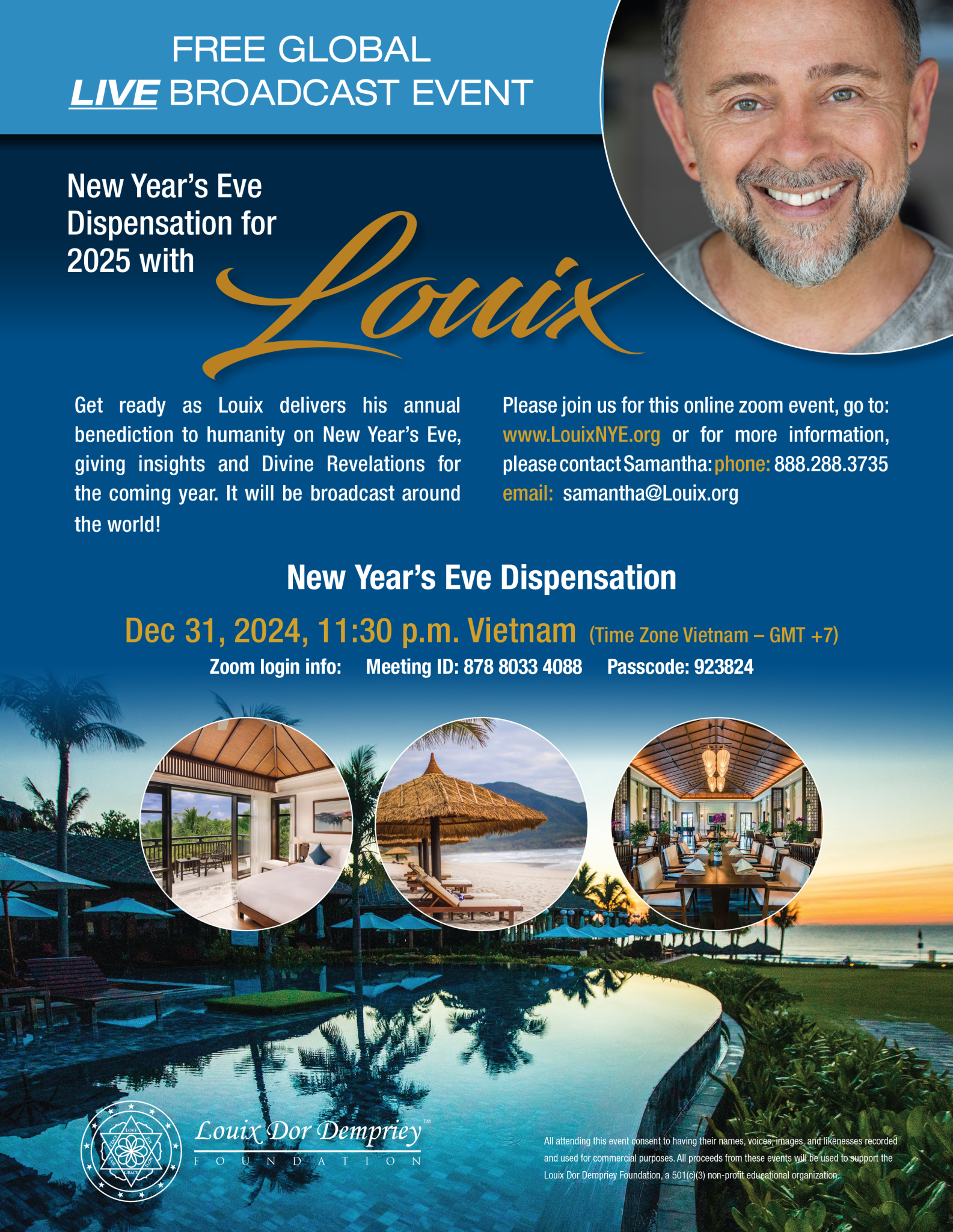 2025 New Year’s Eve Dispensation with Louix Louix Dor Dempriey Foundation